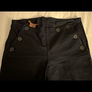 Tory Burch Flare Sailor Denim Pants Size 32